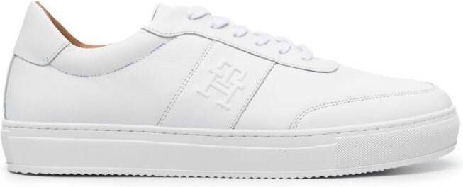 Tommy Hilfiger embossed-monogram low-top sneakers White