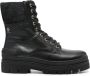 Tommy Hilfiger felted leather boots Black - Thumbnail 1