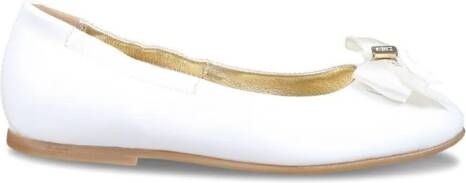 Tommy Hilfiger Junior bow-detailing leather ballerinas White