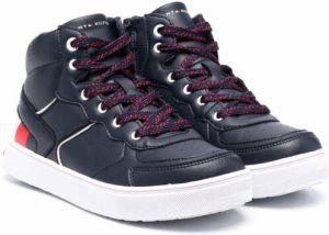 Tommy Hilfiger Junior colour-block high-top sneakers Blue