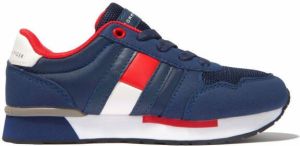 Tommy Hilfiger Junior colour-block low-top sneakers Blue