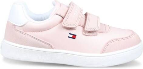 Tommy Hilfiger Junior logo-embroidered sneakers Pink