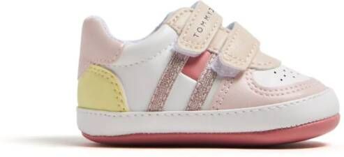 Tommy Hilfiger Junior panelled faux-letaher sneakers Pink