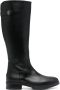 Tommy Hilfiger knee-length leather boots Black - Thumbnail 1