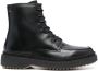 Tommy Hilfiger lace-up leather ankle boots Black - Thumbnail 1
