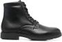 Tommy Hilfiger lace-up leather boots Black - Thumbnail 1