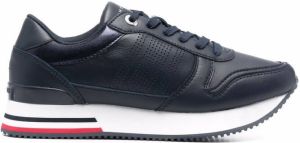 Tommy Hilfiger lace-up low--top trainers Blue