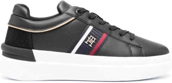 Tommy Hilfiger logo-plaque low-top sneakers Black