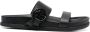 Tommy Hilfiger logo-plaque open-toe 20mm sandals Black - Thumbnail 1