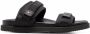 Tommy Hilfiger logo-plaque touch-strap sandals Black - Thumbnail 1