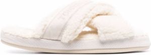 Tommy Hilfiger logo-strap slippers White
