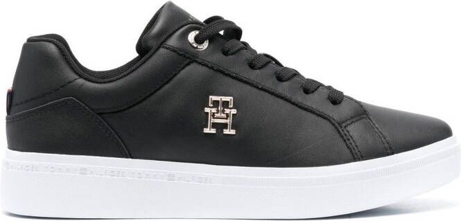 Tommy Hilfiger low-top leather sneakers Black