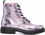 Tommy Hilfiger metallic-finish ankle boots Pink - Thumbnail 1