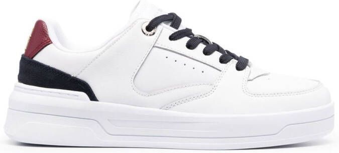 Tommy Hilfiger monogram low-top leather sneakers White