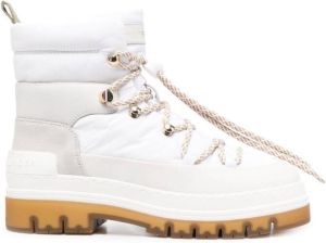 Tommy Hilfiger padded lace-up ankle boots White