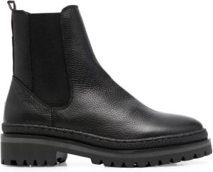 Tommy Hilfiger pebbled-finish chelsea ankle boots Black