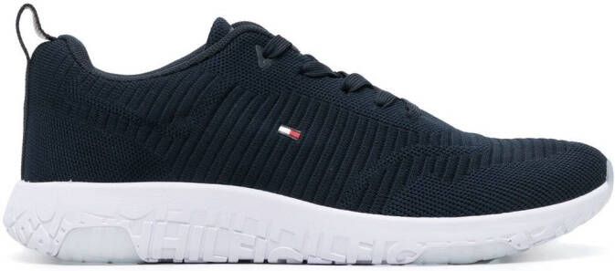 Tommy Hilfiger ribbed texture sneakers Blue