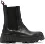 Tommy Hilfiger round-toe leather ankle boots Black - Thumbnail 1