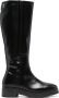 Tommy Hilfiger round-toe leather boots Black - Thumbnail 1