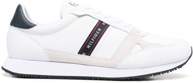Tommy Hilfiger Runner logo-stripe low-top sneakers White
