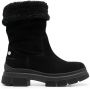 Tommy Hilfiger shearling lining suede boots Black - Thumbnail 1