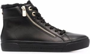 Tommy Hilfiger side-zip fastening sneakers Black