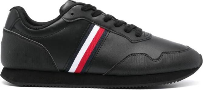Tommy Hilfiger strip-detail low-top sneakers Black