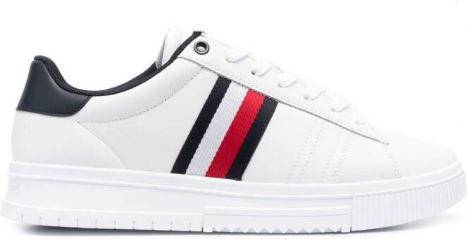 Tommy Hilfiger stripe-detail lace-up sneakers White