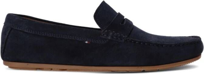 Tommy Hilfiger suede penny loafers Blue