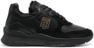 Tommy Hilfiger Warmlined logo-patch sneakers Black