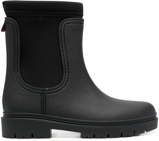 Tommy Hilfiger zip-fastening rain boots Black