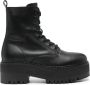 Tommy Jeans 60mm zip-up leather ankle boots Black - Thumbnail 1