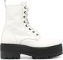Tommy Jeans 60mm zip-up leather ankle boots White - Thumbnail 1