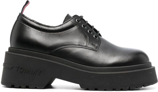 Tommy Jeans Ava leather Oxford shoes Black
