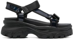 Tommy Jeans chunky touch-strap sandals Black