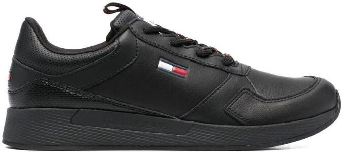 Tommy Jeans Flexi leather sneakers Black