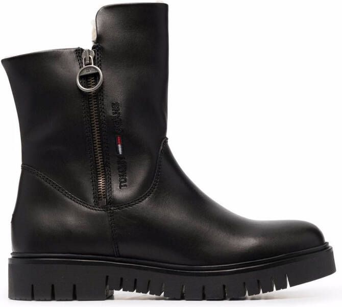 Tommy Jeans fur lining boots Black