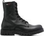 Tommy Jeans lace-up leather ankle boots Black - Thumbnail 1
