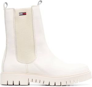 Tommy Jeans leather Chelsea boots Neutrals