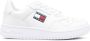 Tommy Jeans logo patch lace-up sneakers White - Thumbnail 1