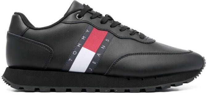 Tommy Jeans logo-patch low-top sneakers Black