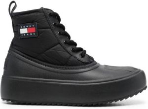 Tommy Jeans oversize rubber sole boots Black