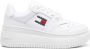 Tommy Jeans Retro Basket leather sneakers White - Thumbnail 1