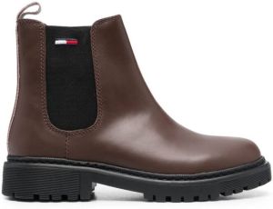 Tommy Jeans slip-on ankle boots Brown