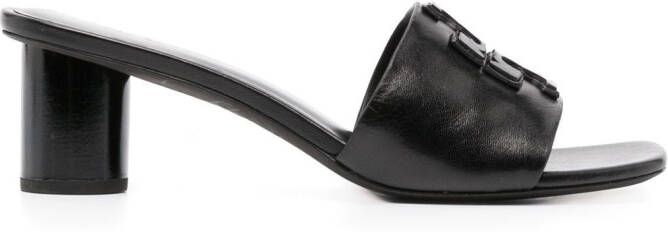 Tory Burch 60mm logo-patch detail sandals Black