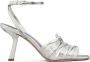Tory Burch 85mm metallic leather sandals Silver - Thumbnail 1