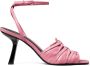 Tory Burch 85mm ruched leather sandals Pink - Thumbnail 1