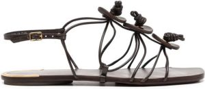 Tory Burch Artisanal Knot open-toe sandals Brown