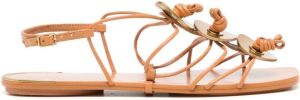 Tory Burch Artisanal Knot open-toe sandals Brown