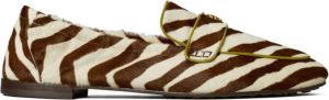 Tory Burch Ballet zebra-print loafers Brown